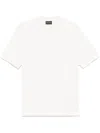 Emporio Armani Logo Cotton Polo Shirt In White