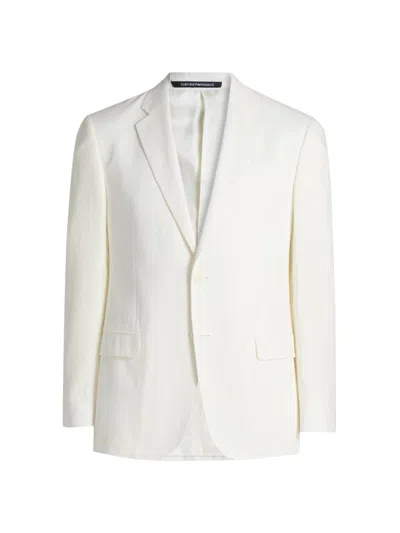 Emporio Armani Men's Tailored Sports Jacket In White