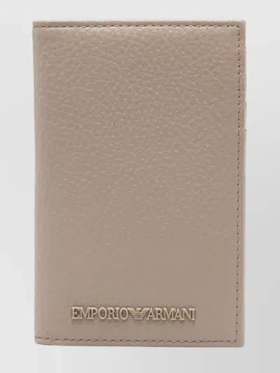 Emporio Armani Men's Textured Finish Credit Card Holder