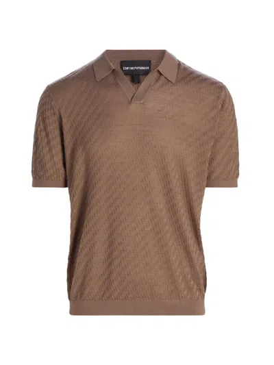 Emporio Armani Polo Neck Sweater Polo Shirt Brown