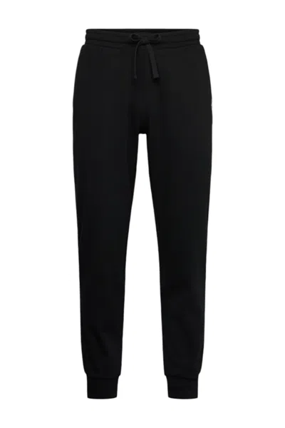 Emporio Armani Drawstring Straight-leg Trousers In Blue