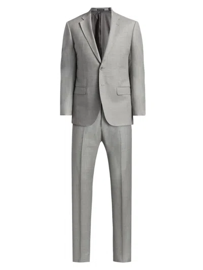 Emporio Armani Men's Virgin Wool Single-breasted Suit In Light Grey