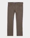 Emporio Armani Men's Wool And Cotton Melange Five-pocket Pants In Animal Print