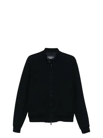 EMPORIO ARMANI MEN'S WOOL BLEND BLOUSON JACKET