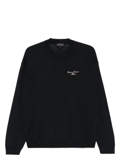 EMPORIO ARMANI MEN'S WOOL BLEND SWEATER