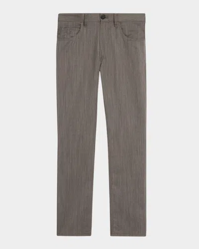 Emporio Armani Men's Wool Melange Five-pocket Pants In Brown