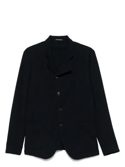 EMPORIO ARMANI MEN'S WOOL SINGLE-BREASTED BLAZER JACKET