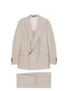 Emporio Armani Beige Wool Single-breasted Suit