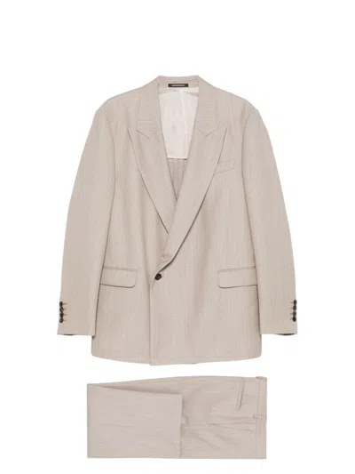 EMPORIO ARMANI MEN'S WOOL SINGLE-BREASTED SUIT