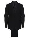 Emporio Armani Wool Single-breasted Suit In Blue