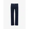 Emporio Armani Mens Medium Blue Denim 09 Regular-fit Straight-leg Denim Jeans In Blue