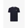 Emporio Armani Mens Iconico 0920 Blu Navy Ea Iconic Short-sleeve Cotton T-shirt Xxl In Blue
