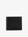 Emporio Armani Mens Nero Brand-appliqué Leather Bifold Wallet In Nero