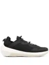 Emporio Armani Capsule Mesh Sneakers In Black