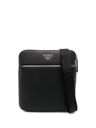 Emporio Armani Jil Sander Messenger Bag In Black
