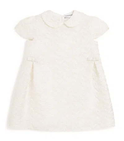 Emporio Armani Kids' Metallic Eagle Ceremony Dress In Neutral
