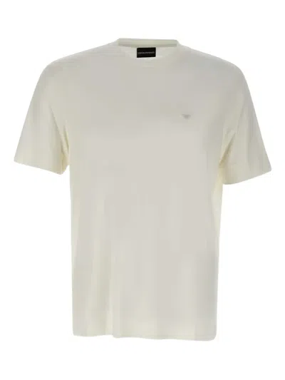 Emporio Armani T-shirt With Chest Logo In White