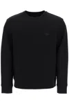 Emporio Armani Micro Patch Logo Sweatshirt In Black