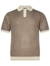 Emporio Armani Jacquard Knit Polo Shirt