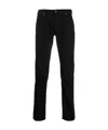 Emporio Armani Mid-rise Slim-fit Jeans In Black