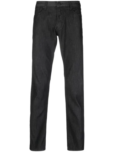 Emporio Armani Mid-rise Slim-fit Jeans In F942