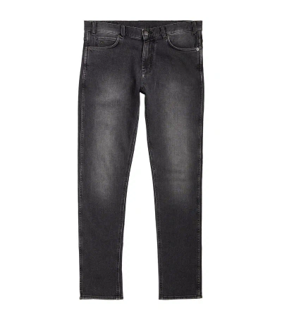 Emporio Armani Mid-rise Slim Jeans In Black