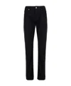 Emporio Armani Mid-rise Straight-leg Jeans In Black
