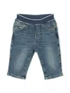 Emporio Armani Mid-rise Tapered Jeans In Blue