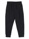 Emporio Armani Mid-rise Track Pants In Blue