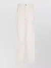 Emporio Armani Mid-rise Wide-leg Denim Jeans With Belt Loops In White