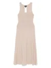 Emporio Armani Women's Midi Dress In Beige