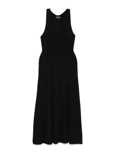 Emporio Armani Midi Dress In Black