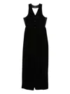 Emporio Armani Midi Dress In Black