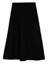 Emporio Armani Midi Skirt In Black