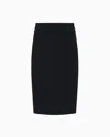 Emporio Armani Midi Skirts In Black