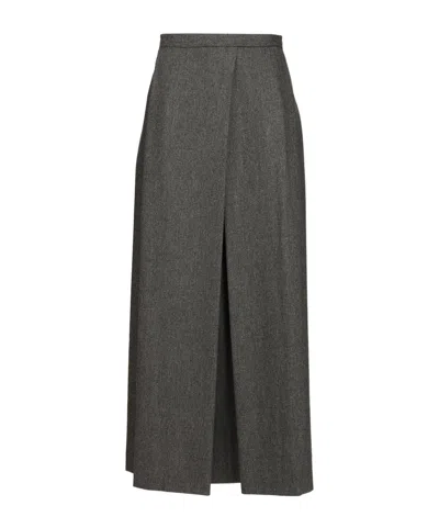Emporio Armani Mid-length Pleated Skirt In Multi
