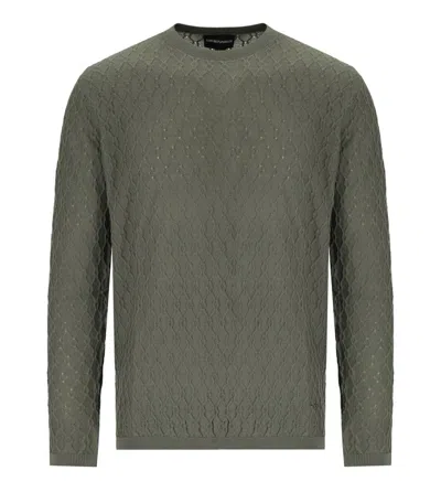 Emporio Armani Military Green Crewneck Sweater