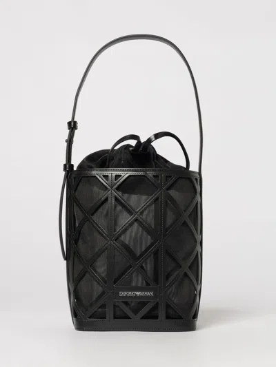 Emporio Armani Shoulder Bag Woman In Black