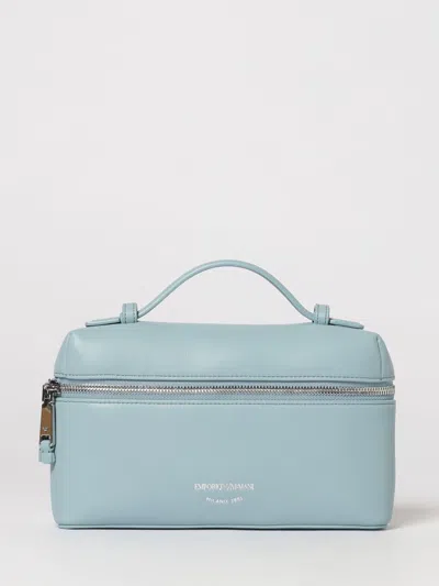Emporio Armani Lilly Leather Bag In Blue