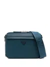 Emporio Armani Mini Camera Bag In Blue
