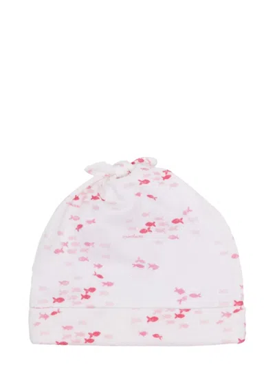 Emporio Armani Mini Cotton Beanie For Kids In Multi