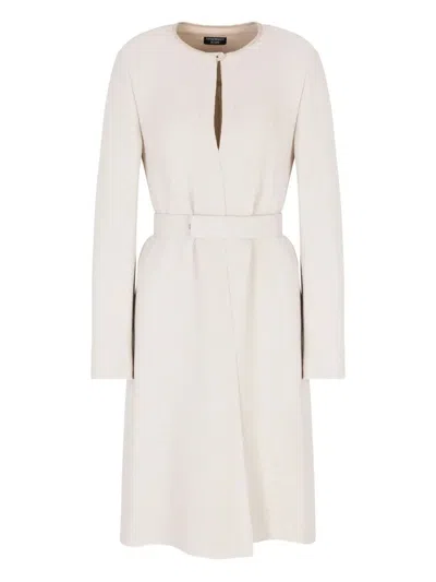 Emporio Armani Mini Dress With Belt In White
