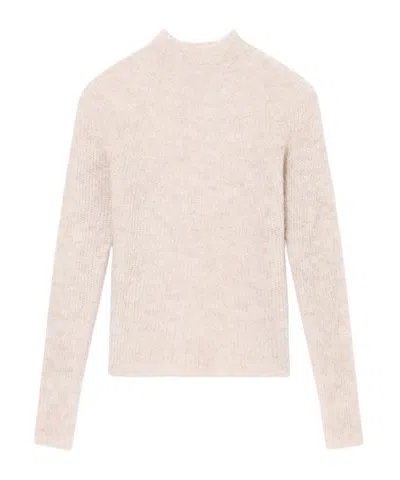EMPORIO ARMANI MOCK-NECK JUMPER IN AN ALPACA WOOL BLEND