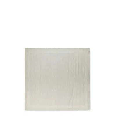Emporio Armani Modal Blend Scarf With Jacquard Logo Signature Capsule In White