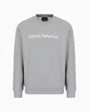 Emporio Armani Sweatshirt With Logo Print In Gray