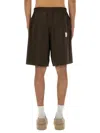 Emporio Armani Modal Fabric Brown Shorts