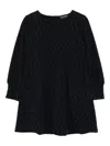 Emporio Armani Monogram Dress In Black