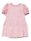 Emporio Armani Monogram Dress In Pink