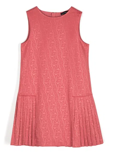 Emporio Armani Kids' Monogram Dress In Pink