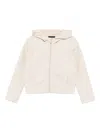 Emporio Armani Monogram Hoodie In Neutral